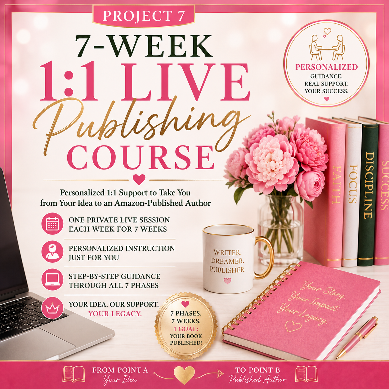 7-Week 1:1 Live Publishing Course